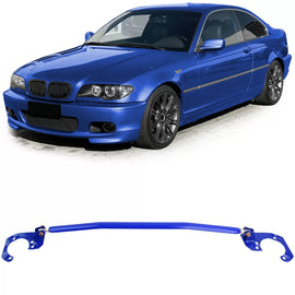 Alluminio Barra duomi blu regolabile compatibile BMW E46 6 cyl 320i 323i 325i 328i 330i