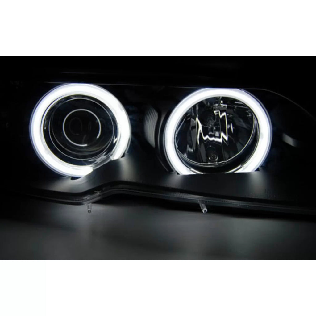 Angel Eyes CCFL fari anteriori per BMW Serie 3 E46 Coupe Cabrio (04.2003-2006) nero