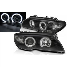 Angel Eyes CCFL fari anteriori per BMW Serie 3 E46 Coupe Cabrio (04.2003-2006) nero