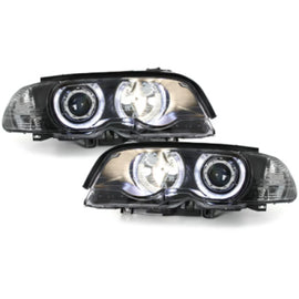 Angel Eyes fari anteriori per BMW Serie 3 E46 Coupe Cabrio (04.1999-03.2003) nero