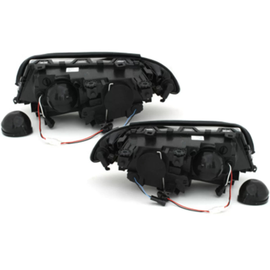 Angel Eyes fari anteriori per BMW Serie 3 E46 Coupe Cabrio (04.1999-03.2003) nero