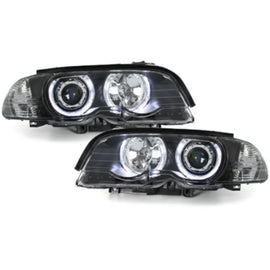Angel Eyes fari anteriori per BMW Serie 3 E46 Coupe Cabrio (04.1999-03.2003) nero