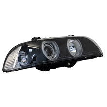 Carica l'immagine nel visualizzatore di Gallery, Angel Eyes fari anteriori per BMW Serie 5 E39 (1996-2003) restyling design nero Chrom Edition