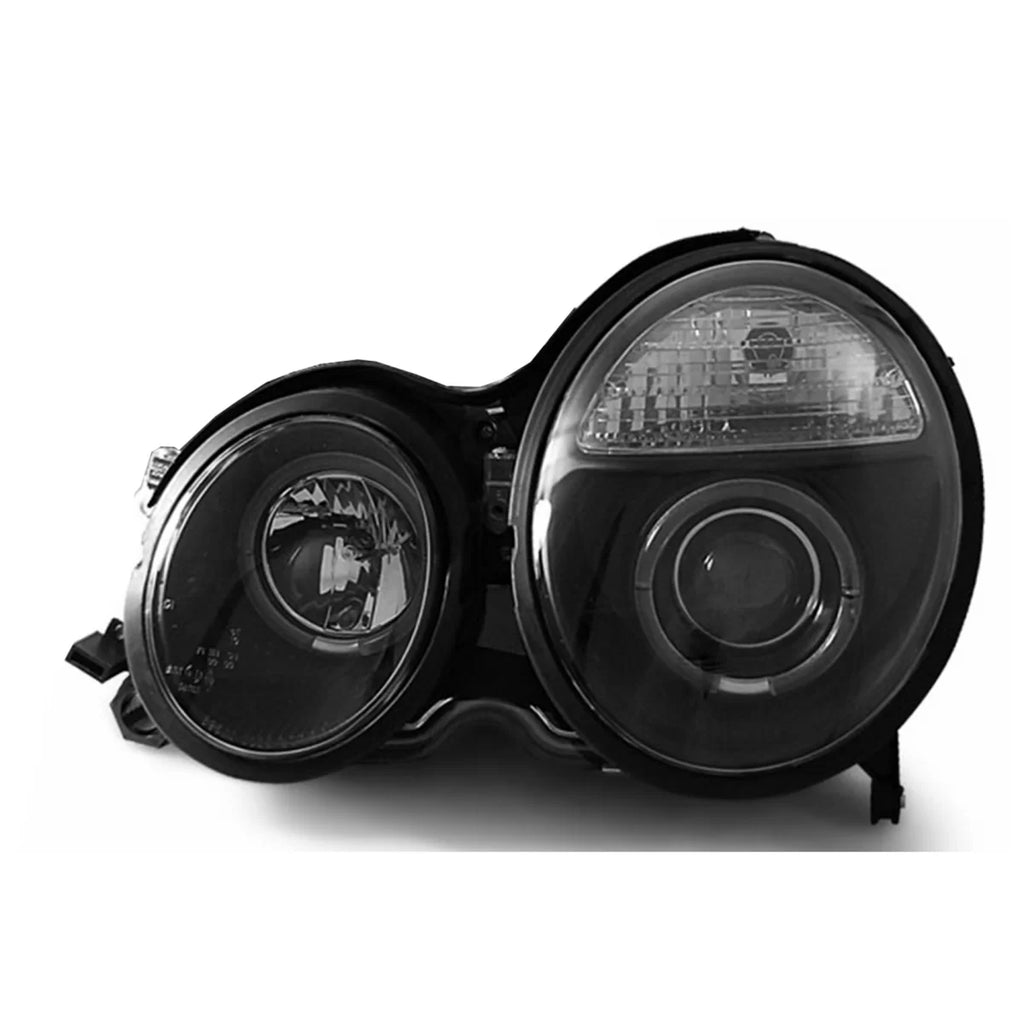 Angel Eyes fari anteriori per Mercedes Classe E W210 S210 (06.1999-2002) nero