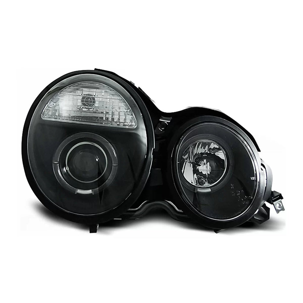 Angel Eyes fari anteriori per Mercedes Classe E W210 S210 (1995-05.1999) nero