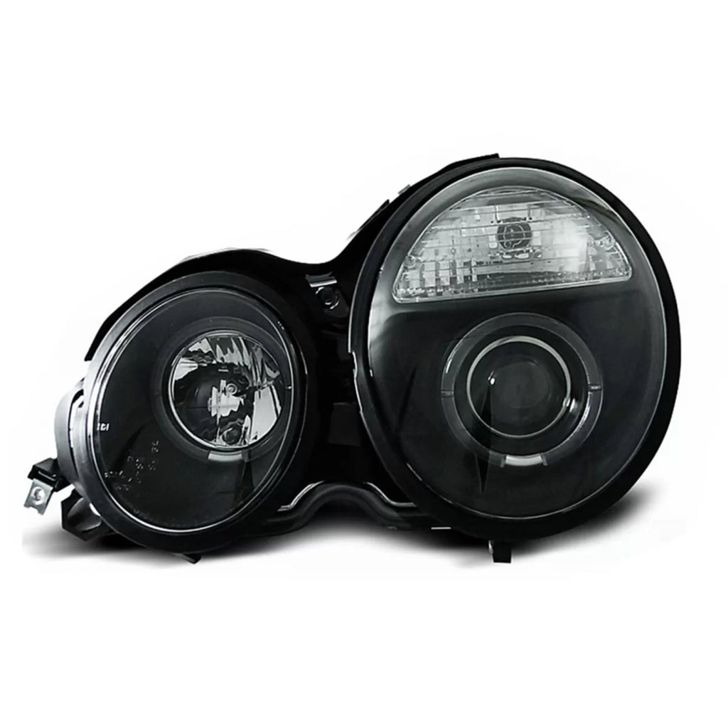 Angel Eyes fari anteriori per Mercedes Classe E W210 S210 (1995-05.1999) nero