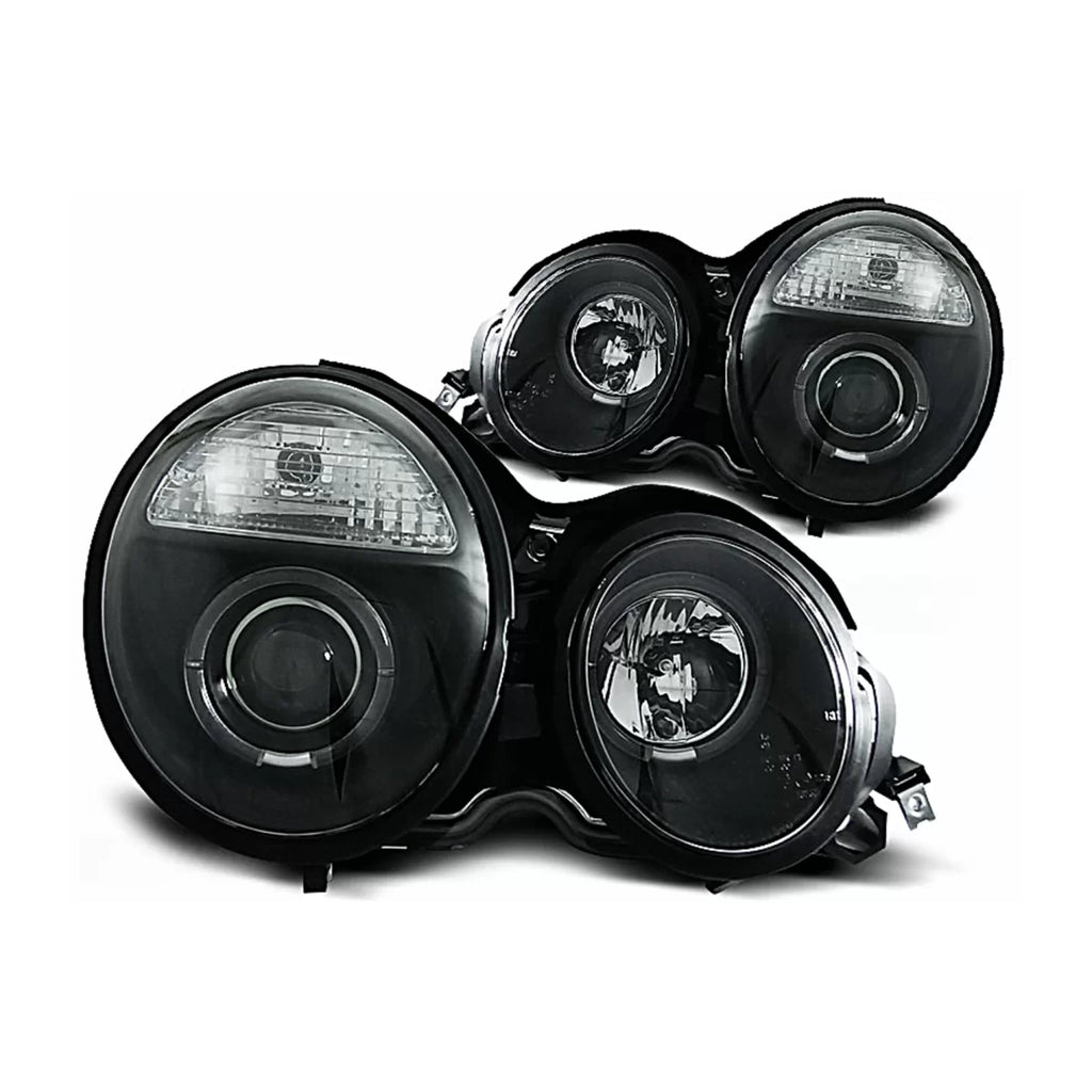 Angel Eyes fari anteriori per Mercedes Classe E W210 S210 (1995-05.1999) nero