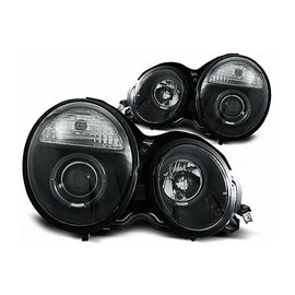 Angel Eyes fari anteriori per Mercedes Classe E W210 S210 (1995-05.1999) nero