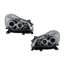 Carica l'immagine nel visualizzatore di Gallery, Angel Eyes fari anteriori per Renault Clio III (2005-2009) cromato