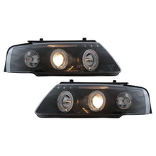 Carica l'immagine nel visualizzatore di Gallery, Angel Eyes fari anteriori per VW Passat B5 3B (11.1996-08.2000) nero