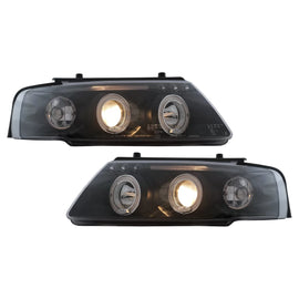 Angel Eyes fari anteriori per VW Passat B5 3B (11.1996-08.2000) nero