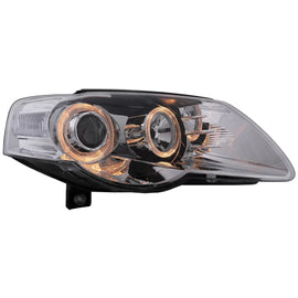 Angel Eyes fari anteriori per VW Passat B6 3C (03.2005-2010) cromato LHD o RHD