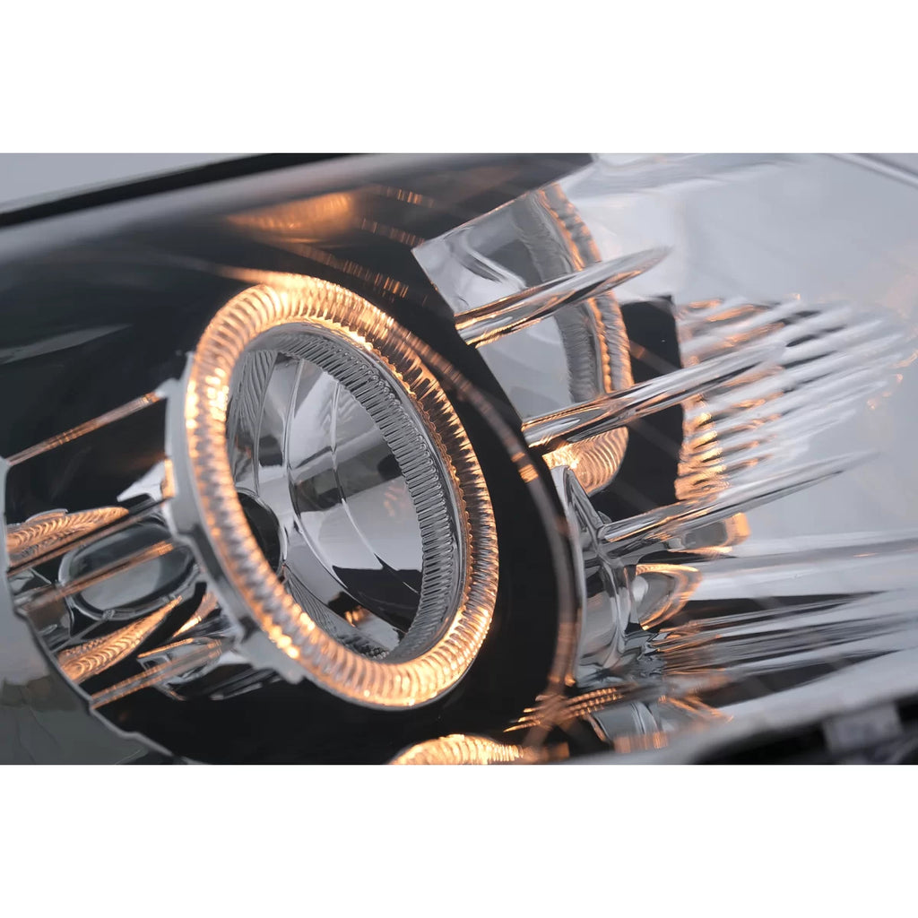 Angel Eyes fari anteriori per VW Passat B6 3C (03.2005-2010) cromato LHD o RHD