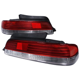 Fanali Posteriori Cromati Lente Rossa SK-Import Honda Prelude BB