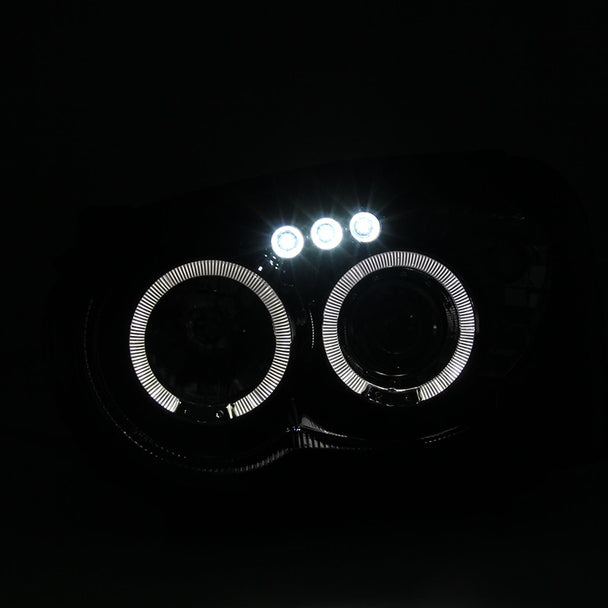 Fari Anteriori Doppio Anello SK-Import Lucidi Fumé Subaru Impreza GD GG Blob Eye - foto 2