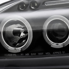 Carica l'immagine nel visualizzatore di Gallery, Fari Anteriori Dual Halo SK-Import Neri Opachi Honda Civic EK EJ Facelift Phase 2 - foto 7