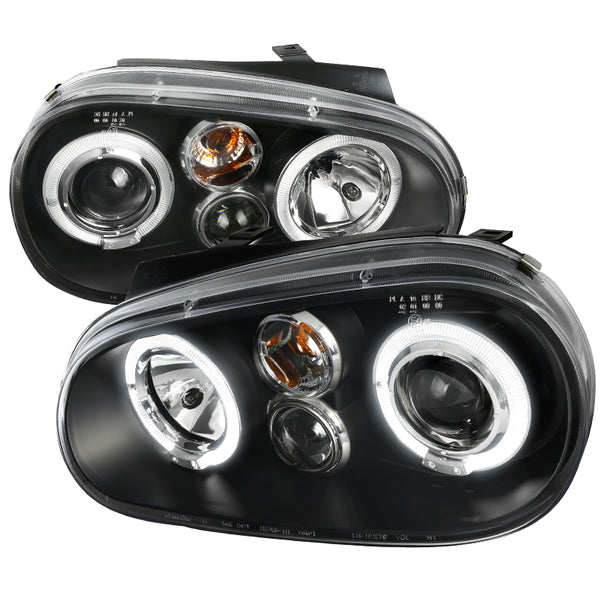 Fari Anteriori Doppio Anello SK-Import Neri Volkswagen Golf Mk4