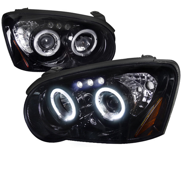 Fari Anteriori Doppio Anello SK-Import Lucidi Fumé Subaru Impreza GD GG Blob Eye