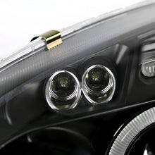 Carica l'immagine nel visualizzatore di Gallery, Fari Anteriori Doppio Anello SK-Import Neri Lente Fumé Volkswagen Golf Mk5 - foto 6