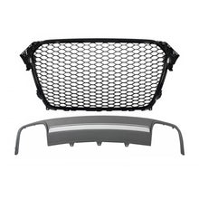 Carica l'immagine nel visualizzatore di Gallery, Gruppo Griglia centrale con Diffusore paraurti posteriore per Audi A4 B8 restyling (2012-2015) berlina Avant RS design