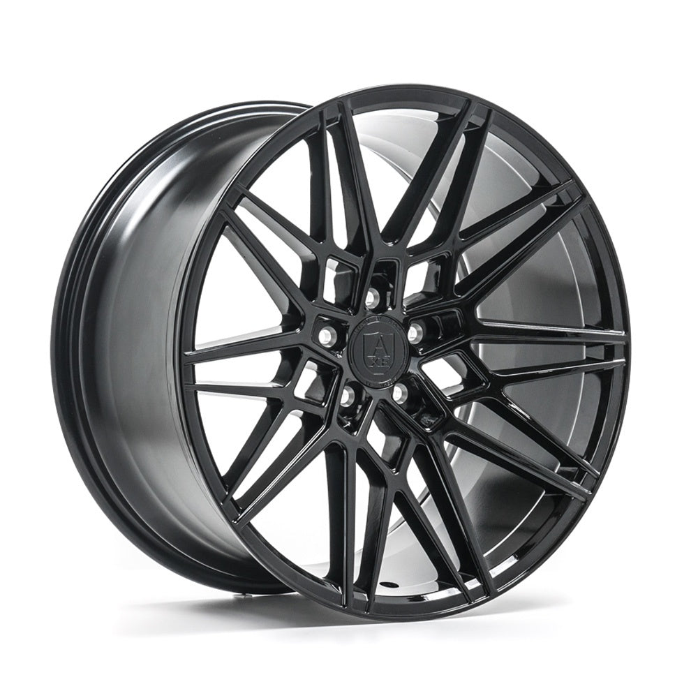 Cerchio in Lega AXE CF1 20x11 ET35 5H con foratura su misura Gloss Black