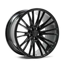 Cerchio in Lega AXE CF2 22x9 ET25-40 5H con foratura su misura Gloss Black