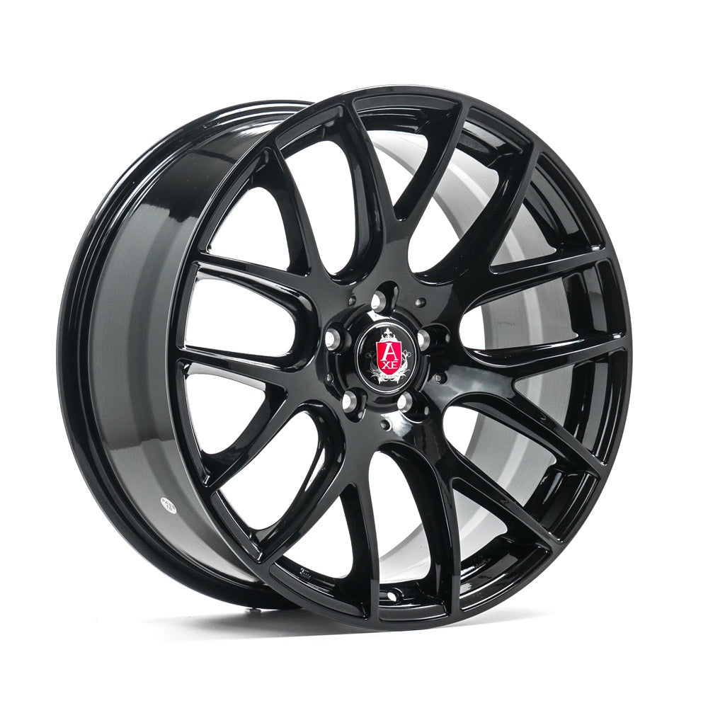 Cerchio in Lega AXE CS LITE 19x8,5 ET40 5H con foratura su misura Gloss Black