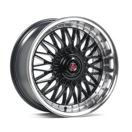 Cerchio in Lega AXE EX10 18x8 ET40 con foratura su misura Gloss Black & Polished