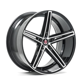 Cerchio in Lega AXE EX14 20x9 ET40 5H con foratura su misura Gloss Black & Polished