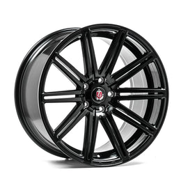 Cerchio in Lega AXE EX15 20x9 ET40 5H con foratura su misura Gloss Black