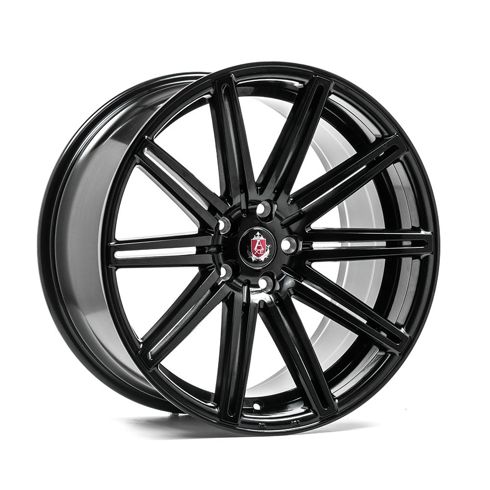 Cerchio in Lega AXE EX15 20x10,5 ET42 5H con foratura su misura Gloss Black
