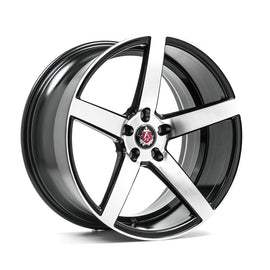 Cerchio in Lega AXE EX18 19x8,5 ET40 5H con foratura su misura Gloss Black & Polished