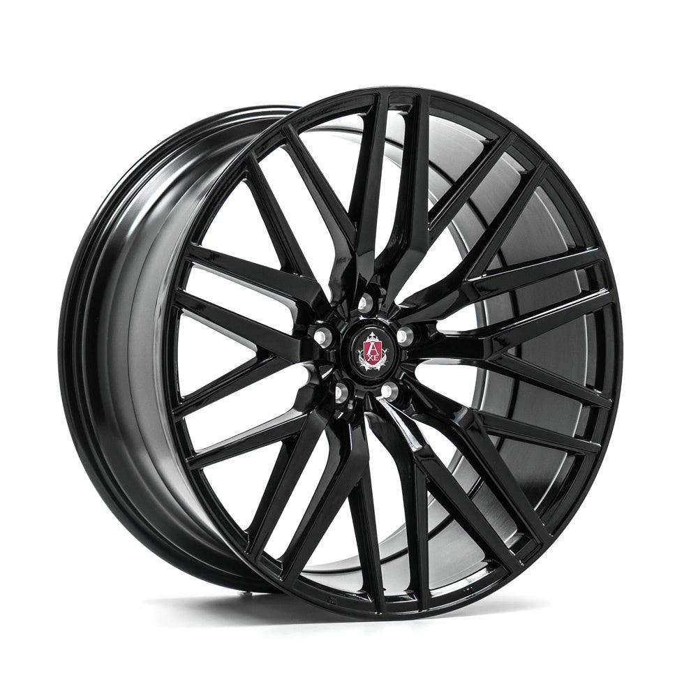 Cerchio in Lega AXE EX30 19x9,5 ET42 5H con foratura su misura Gloss Black