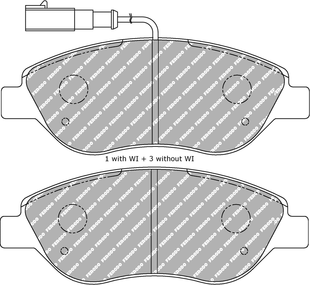 Pastiglie freni Ferodo DS Performance anteriori Lancia Delta 844