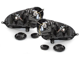 Fari Anteriori DEPO VW Golf MK5 (2003-2009) Jetta (2003-2009) GTI Look Nero Guida a Sinistra