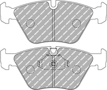 Pastiglie freni racing Ferodo DS UNO anteriori BMW Serie 5 E39, X3 E83, Z4 E85/E86, Serie 3 E46