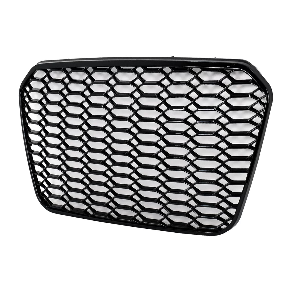 Senza logo Griglia centrale per Audi A6 C7 4G (2011-2014) lucido nero