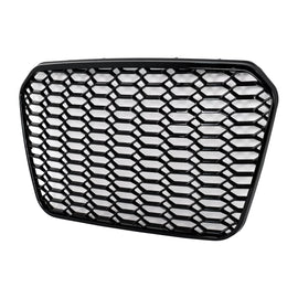 Senza logo Griglia centrale per Audi A6 C7 4G (2011-2014) lucido nero