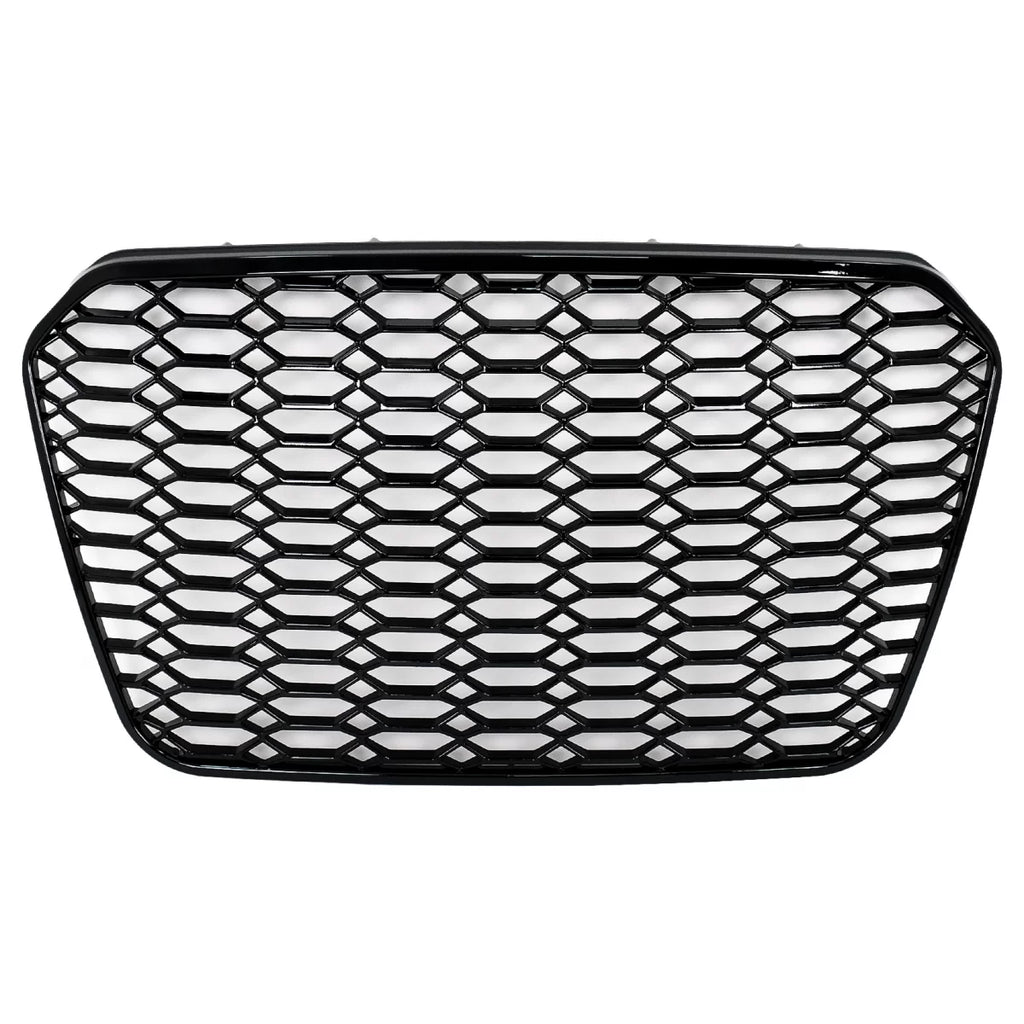 Senza logo Griglia centrale per Audi A6 C7 4G (2011-2014) lucido nero