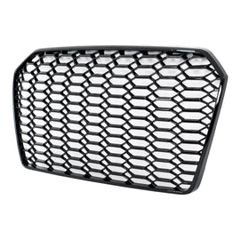 Senza logo Griglia centrale per Audi A6 C7 4G restyling (2014-2018) lucido nero