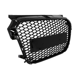Senza logo Griglia anteriore per Audi A1 8X (2010-2014) RS1 design Nero lucido