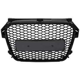 Senza logo Griglia anteriore per Audi A1 8X (2010-2014) RS1 design Nero lucido
