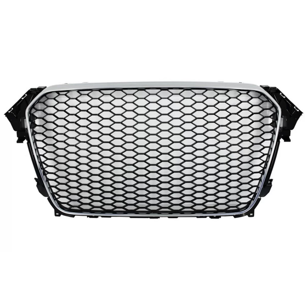 Senza logo Griglia anteriore con paraurti diffusore & Terminali di scarico RS4 design per AUDI A4 B8 berlina Avant