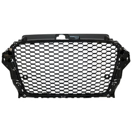 Senza logo Griglia anteriore con fendinebbia lampada coperture laterale griglie per Audi A3 8V (2012-2016) RS3 design