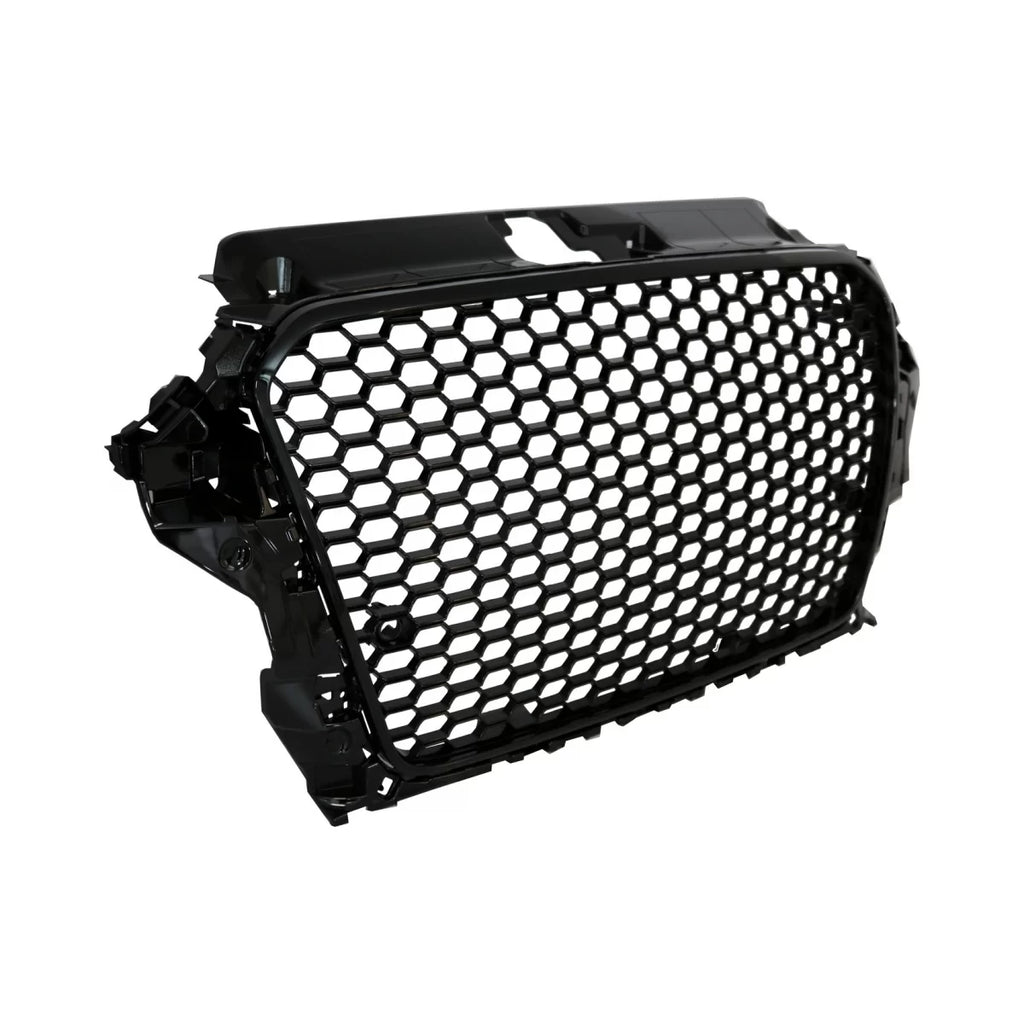 Senza logo Griglia anteriore con fendinebbia lampada coperture laterale griglie per Audi A3 8V (2012-2016) RS3 design