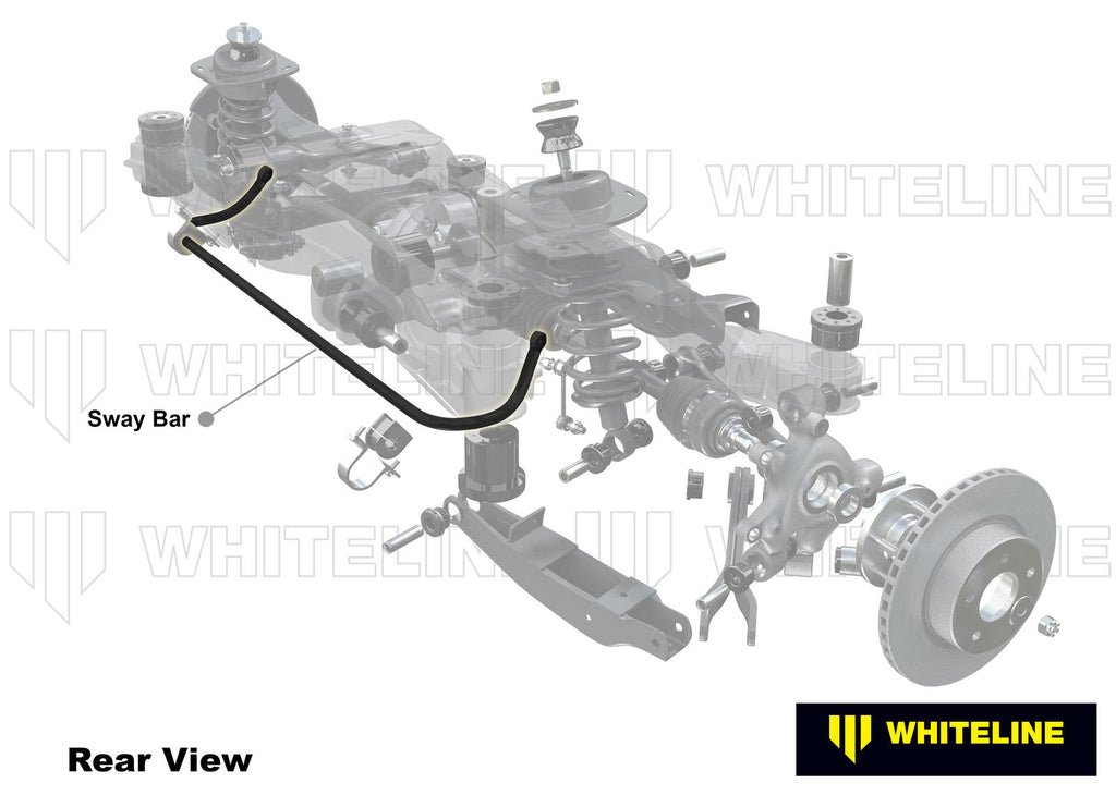 Barra antirollio posteriore Whiteline 16 mm per BMW Serie 3 E90 — dettaglio 1