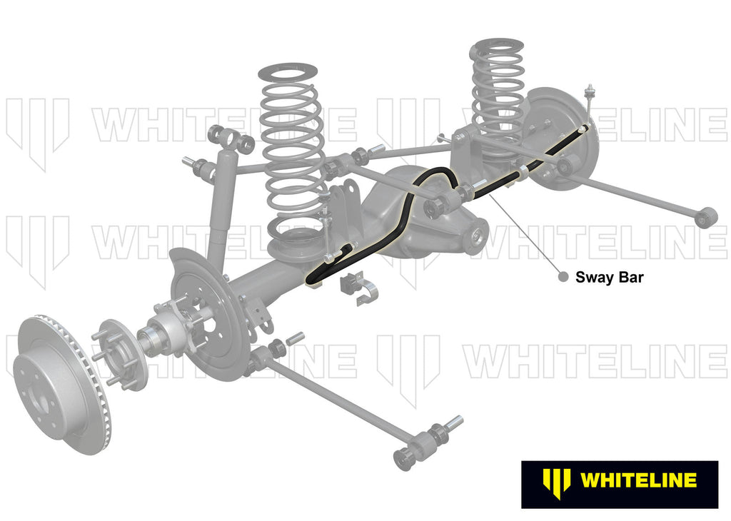 Barra antirollio posteriore Whiteline 20 mm per Jeep Wrangler JL — dettaglio 1