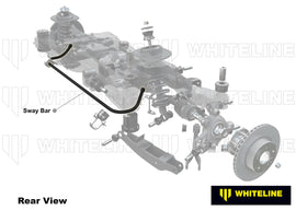 Barra antirollio posteriore Whiteline 20 mm per Nissan 350Z e Skyline V35 — dettaglio 1