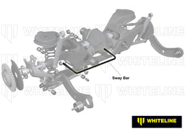 Barra antirollio posteriore Whiteline 24 mm per Audi, Skoda e Volkswagen MQB a trazione integrale — dettaglio 1