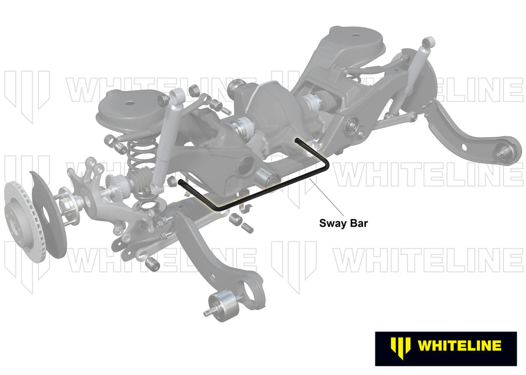 Barra antirollio posteriore Whiteline 24 mm per Ford Focus MK2/MK3 e Mazda 3 BK/BL — dettaglio 1
